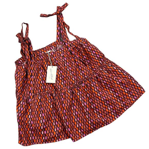 Universal Thread Women's Multicolored Tie-Strap Tiered Tank Top - Small - NWT - Picture 1 of 7